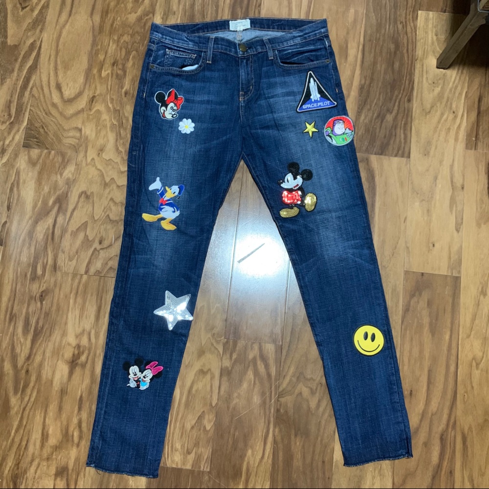 Current Elliot DIY Disney Patch Jeans